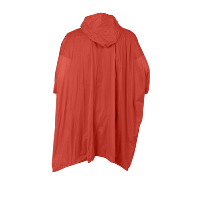Red - Side - Splashmacs Unisex Lightweight Rain Poncho