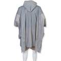 Silver - Back - Splashmacs Unisex Lightweight Rain Poncho