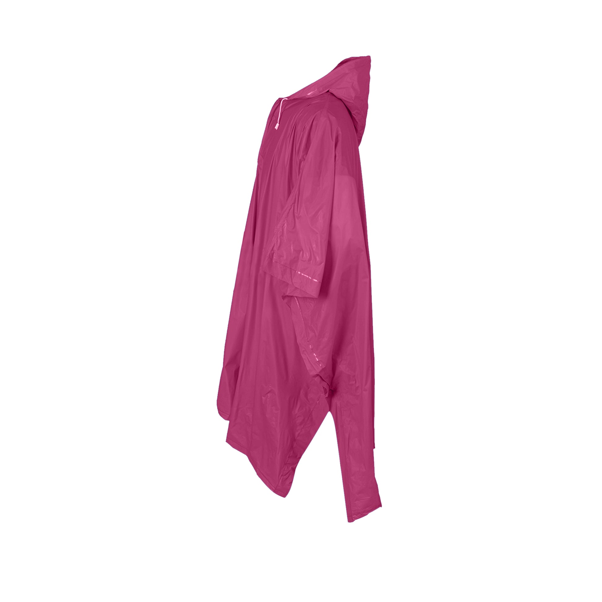 Fuchsia - Side - Splashmacs Unisex Lightweight Rain Poncho