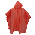 Red - Front - Splashmacs Unisex Lightweight Rain Poncho