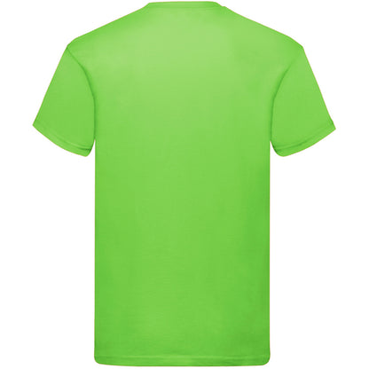 Lime - Back - Fruit Of The Loom Mens Original Short Sleeve T-Shirt