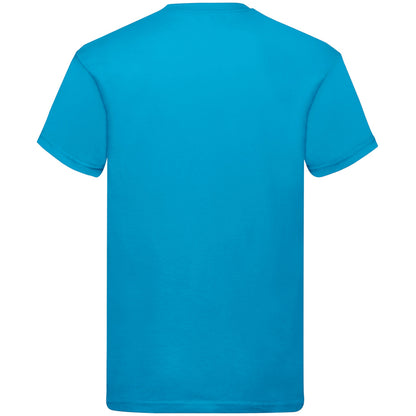 Azure Blue - Back - Fruit Of The Loom Mens Original Short Sleeve T-Shirt