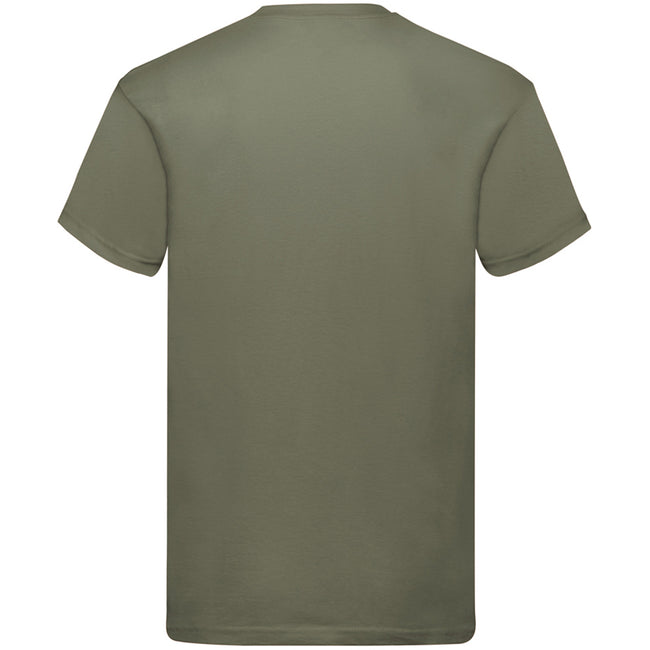Classic Olive - Side - Fruit Of The Loom Mens Original Short Sleeve T-Shirt