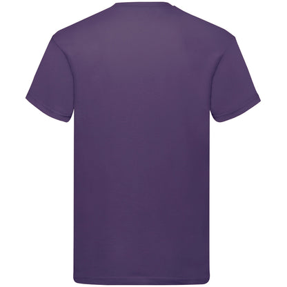 Purple - Back - Fruit Of The Loom Mens Original Short Sleeve T-Shirt