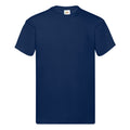 Navy - Front - Fruit Of The Loom Mens Original Short Sleeve T-Shirt