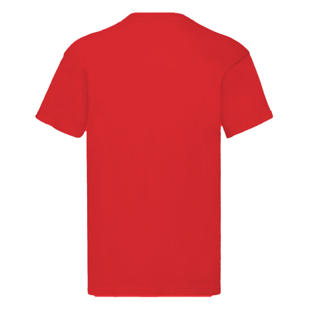 Red - Back - Fruit Of The Loom Mens Original Short Sleeve T-Shirt