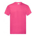Fuchsia - Front - Fruit Of The Loom Mens Original Short Sleeve T-Shirt