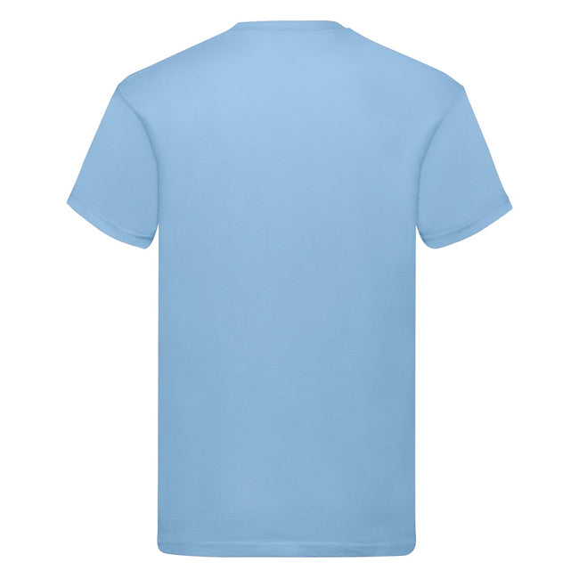 Sky Blue - Front - Fruit Of The Loom Mens Original Short Sleeve T-Shirt