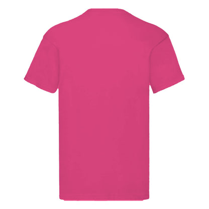 Fuchsia - Back - Fruit Of The Loom Mens Original Short Sleeve T-Shirt