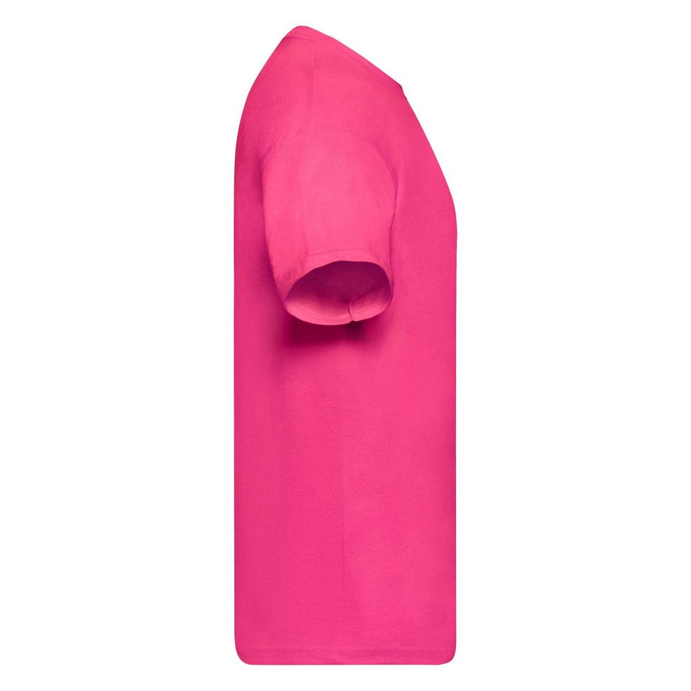 Fuchsia - Side - Fruit Of The Loom Mens Original Short Sleeve T-Shirt