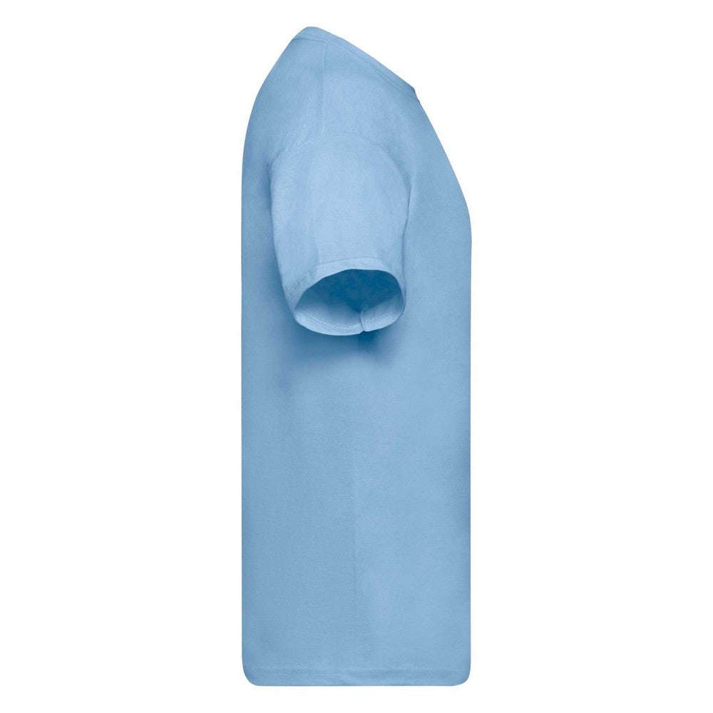 Sky Blue - Side - Fruit Of The Loom Mens Original Short Sleeve T-Shirt