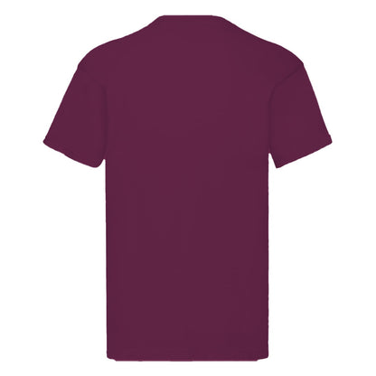 Burgundy - Back - Fruit Of The Loom Mens Original Short Sleeve T-Shirt