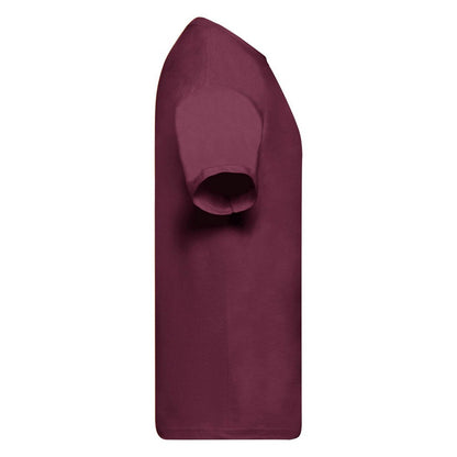 Burgundy - Side - Fruit Of The Loom Mens Original Short Sleeve T-Shirt