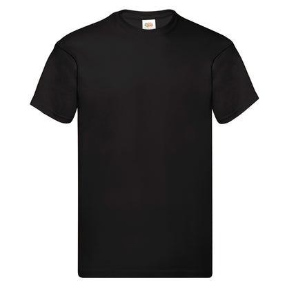 Black - Front - Fruit Of The Loom Mens Original Short Sleeve T-Shirt