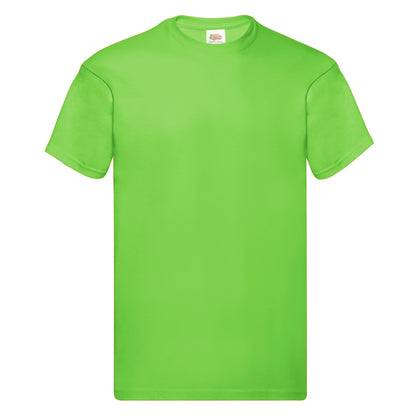 Lime - Front - Fruit Of The Loom Mens Original Short Sleeve T-Shirt