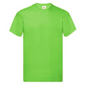 Lime - Front - Fruit Of The Loom Mens Original Short Sleeve T-Shirt