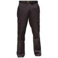 Black - Front - Warrior Mens Cargo Workwear Trousers