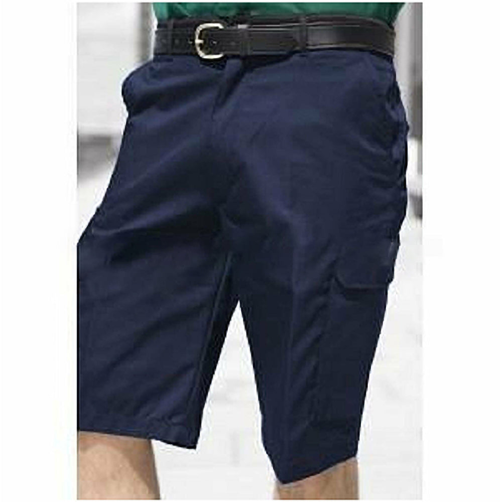 Harbour Navy - Back - Warrior Mens Cargo Work Shorts