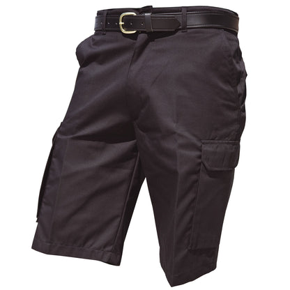 Black - Front - Warrior Mens Cargo Work Shorts