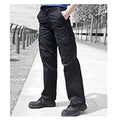 Black - Back - Warrior Womens-Ladies Cargo Workwear Trousers