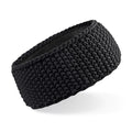 Black - Front - Beechfield Unisex Winter Slopeside Waffle Headband