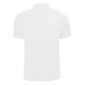 White - Back - Glenmuir Mens Plain Mercerised Short Sleeve Polo Shirt