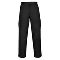 Black - Front - Portwest Mens Combat Workwear Trousers
