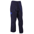 Navy - Back - Portwest Mens Texo Contrast Workwear Trousers