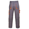 Grey - Front - Portwest Mens Texo Contrast Workwear Trousers