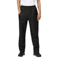 Black - Back - Regatta Mens Linton Overtrousers (Waterproof, Windproof and Breathable)
