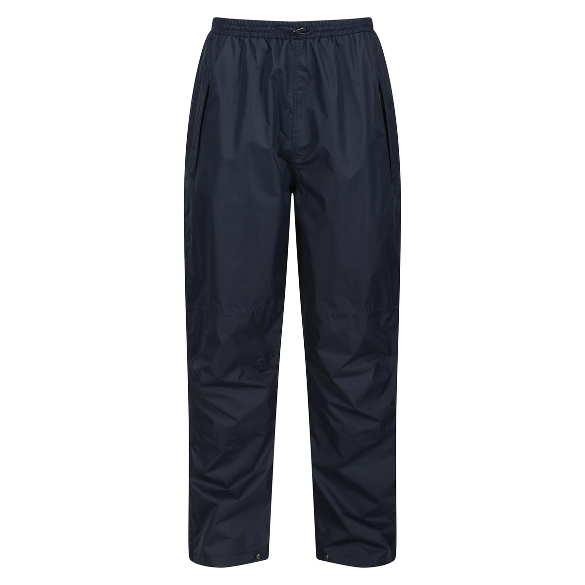 Navy - Front - Regatta Mens Linton Overtrousers (Waterproof, Windproof and Breathable)
