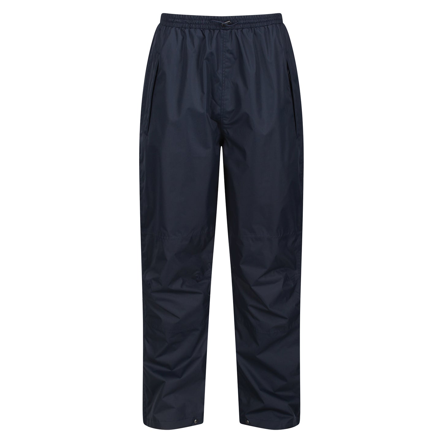 Navy - Front - Regatta Mens Linton Overtrousers (Waterproof, Windproof and Breathable)