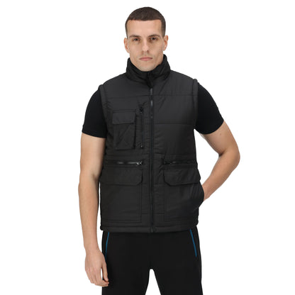 Black - Side - Regatta Mens Steller Thermo-Guard Bodywarmer - Gilet