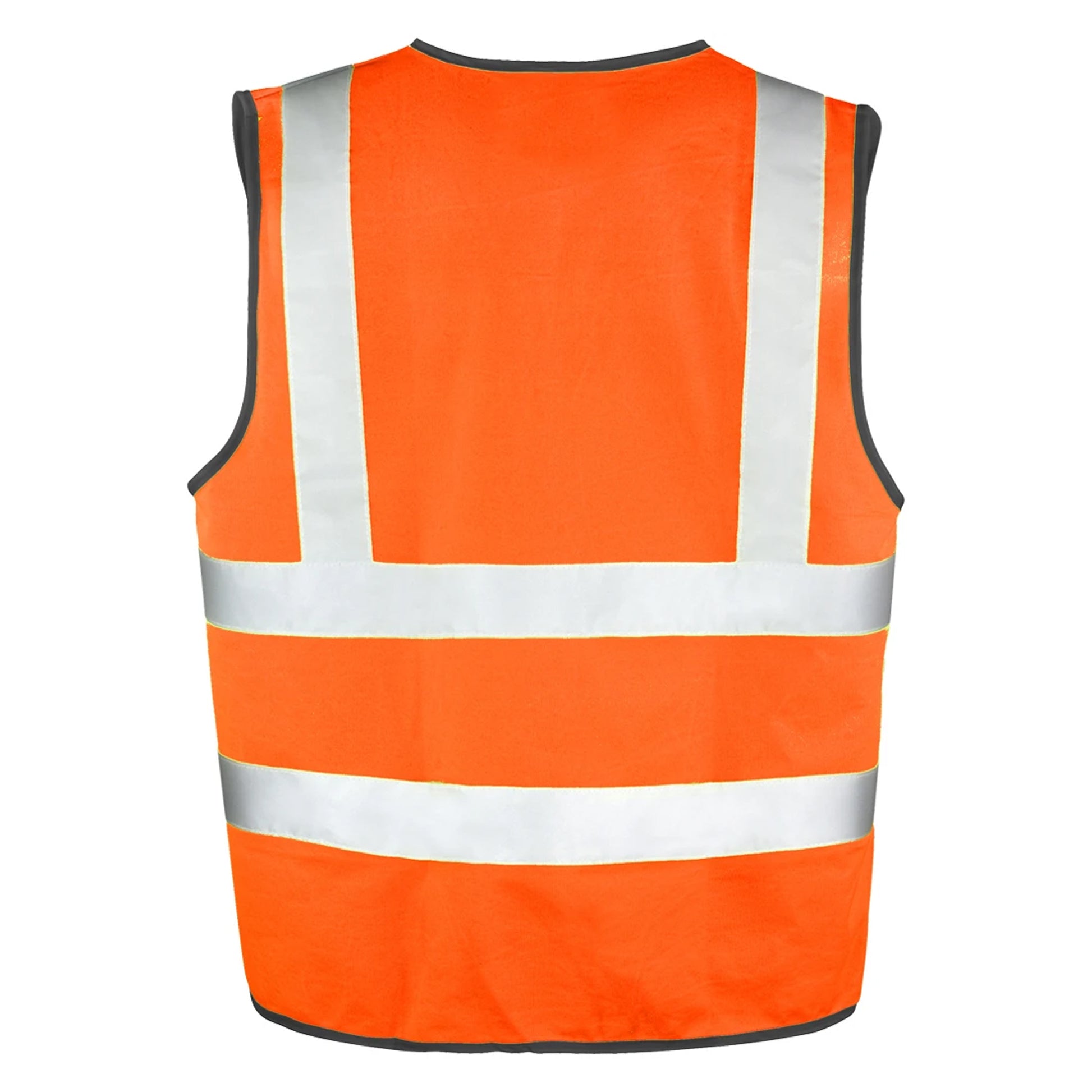 Fluorescent Orange - Back - Result Mens Core High-Visibility Safety Motorway Vest
