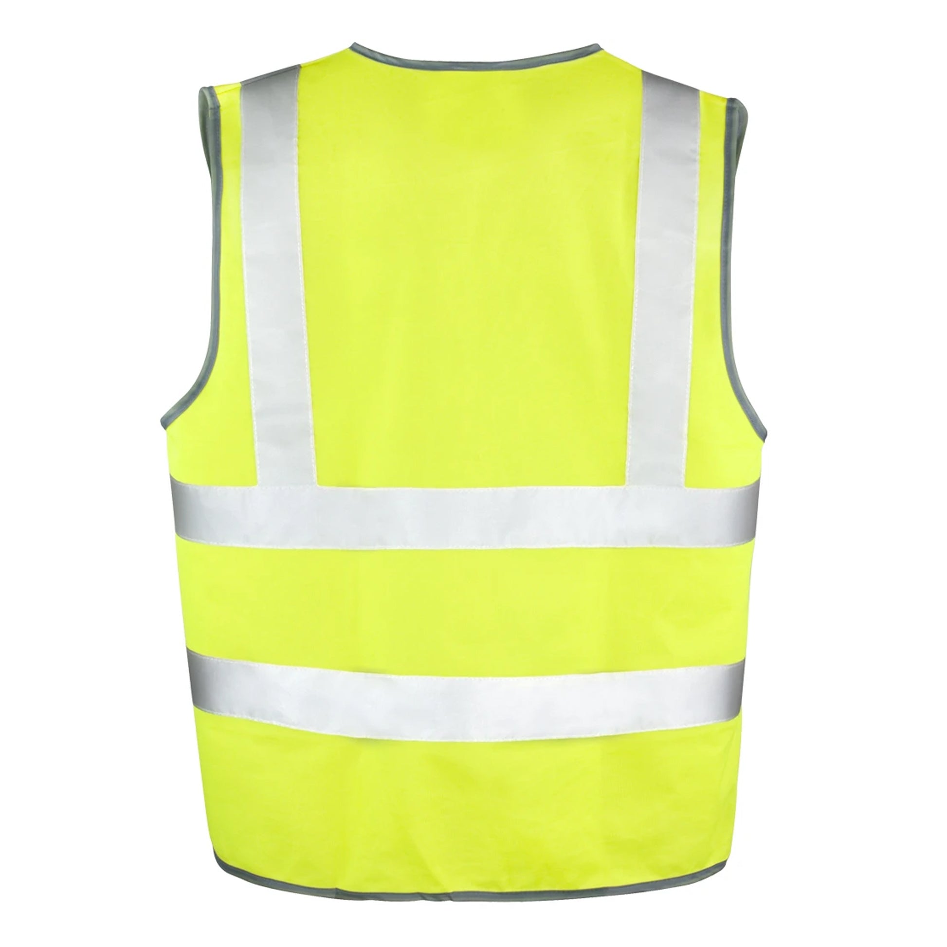 Fluorescent Yellow - Back - Result Mens Core High-Visibility Safety Motorway Vest