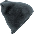 Antique Grey - Back - Beechfield Plain Basic Knitted Winter Beanie Hat