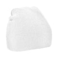White - Front - Beechfield Plain Basic Knitted Winter Beanie Hat