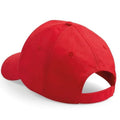 Bright Red - Side - Beechfield Unisex Plain Original 5 Panel Baseball Cap