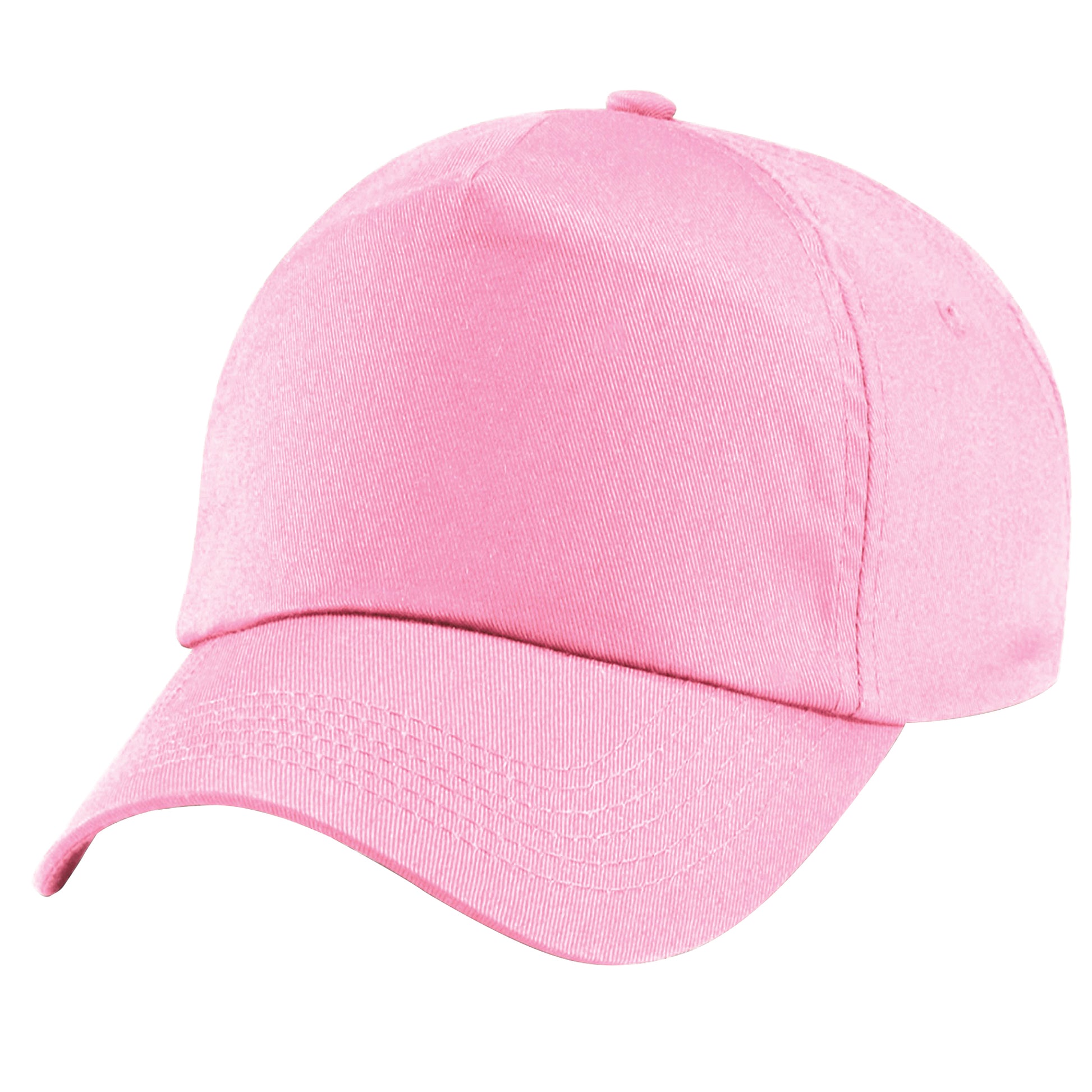 Classic Pink - Back - Beechfield Unisex Plain Original 5 Panel Baseball Cap