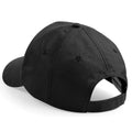 Black - Side - Beechfield Unisex Plain Original 5 Panel Baseball Cap