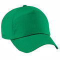 Kelly Green - Front - Beechfield Unisex Plain Original 5 Panel Baseball Cap