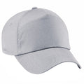 Light Grey - Front - Beechfield Unisex Plain Original 5 Panel Baseball Cap