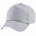 Light Grey - Back - Beechfield Unisex Plain Original 5 Panel Baseball Cap