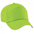 Lime Green - Front - Beechfield Unisex Plain Original 5 Panel Baseball Cap