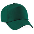 Bottle Green - Front - Beechfield Unisex Plain Original 5 Panel Baseball Cap