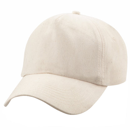 Natural - Back - Beechfield Unisex Plain Original 5 Panel Baseball Cap