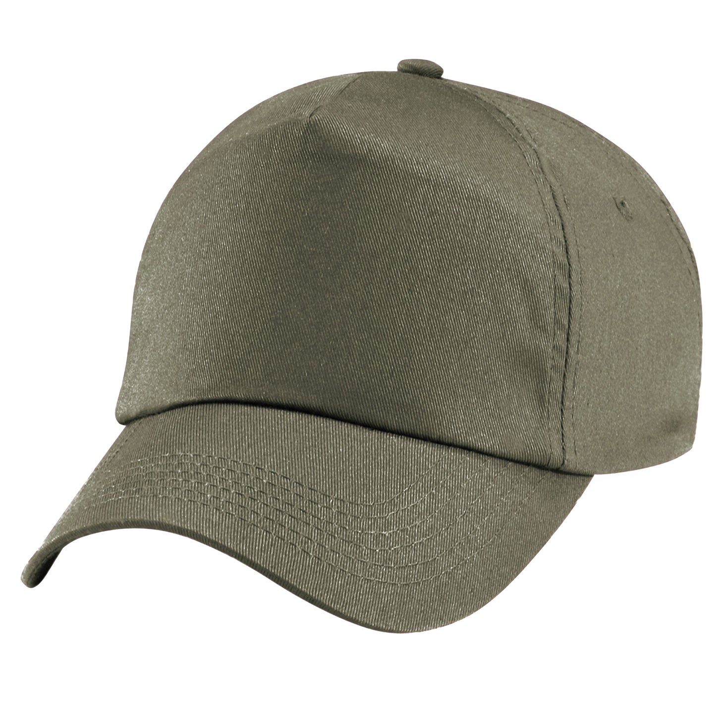 Olive Green - Back - Beechfield Unisex Plain Original 5 Panel Baseball Cap