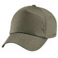 Olive Green - Back - Beechfield Unisex Plain Original 5 Panel Baseball Cap