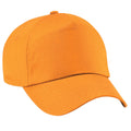 Orange - Front - Beechfield Unisex Plain Original 5 Panel Baseball Cap