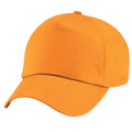 Orange - Back - Beechfield Unisex Plain Original 5 Panel Baseball Cap